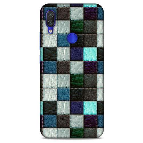 Xiaomi Redmi Note 7 Pro Kılıf Patchwork (46) Core Armor Kılıf Gri Cam Göbeği