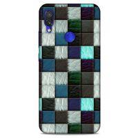 Xiaomi Redmi Note 7 Pro Kılıf Patchwork (46) Core Armor Kılıf Gri Cam Göbeği