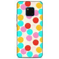 Huawei Mate 20 Pro Kılıf Pastel Renkler (30) Silicone Case Turkuaz Pembe