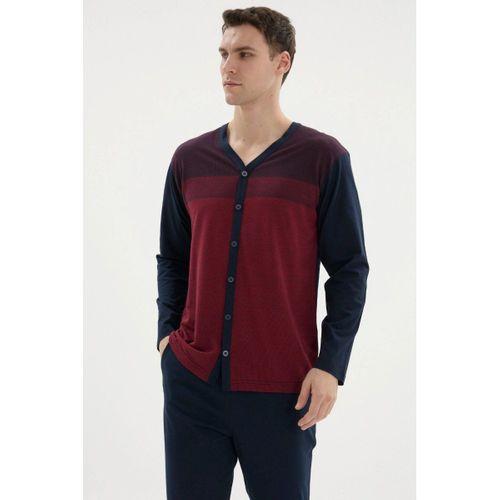 Kocabey Dm-26104 V Yaka Boydan Düğmeli Pijama Takımı