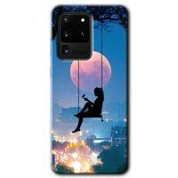 Samsung Galaxy S20 Ultra HD Baskılı Kılıf + 9D Tam Ekran Koruyucu - Yalnız Kadın