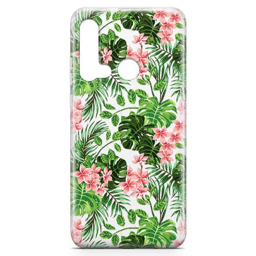 Huawei P20 Lite 2019 Kılıf Kaliforniya Çiçekleri Arka Kapak Koruma Desenli Full Koruyucu