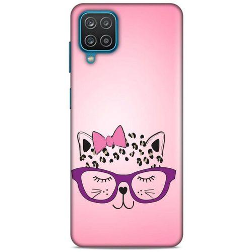 Lopard Samsung Galaxy A12 Uyumlu Kılıf Kediler (12) Koruyucu Silikon Kurdelalı