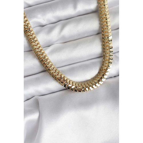 14K Gold Renk Kaplama Zincir Modelli CM Kadın Kolye