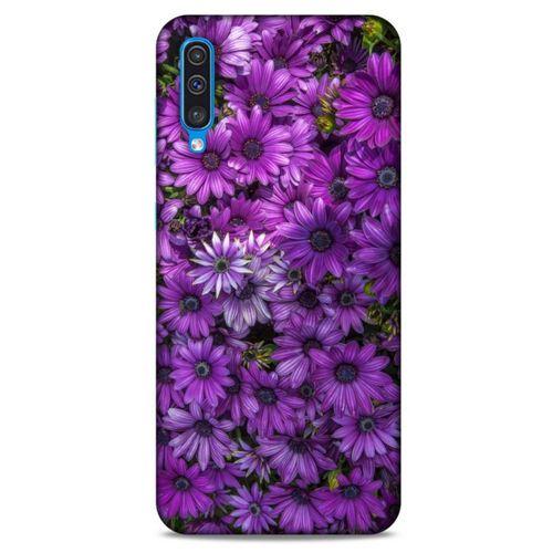 Samsung Galaxy A30s Uyumlu Kılıf Mor Delisi (39) Liquid Crystal Kılıf Çiçekler