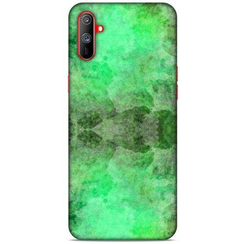Mermer Desenli (22) Tema Tam Koruma Kılıfı Açık Yeşil Oppo Realme C3 Kılıf