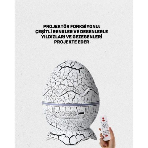 Yüksek Çözünürlüklü Led Galaksi Projektör + 19 Sesli Uyku Makinesi