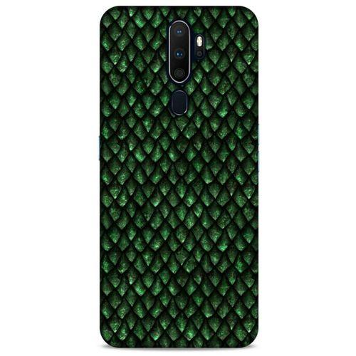 Oppo A5 2020 Kılıf Dragons (5) Koruma Kabı Ejderha Koyu Yeşil Pul