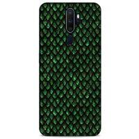 Oppo A5 2020 Kılıf Dragons (5) Koruma Kabı Ejderha Koyu Yeşil Pul