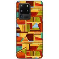 Lopard Samsung Galaxy S20 Ultra Uyumlu Kılıf Wood'X (46) Core Armor Kılıf Desenli