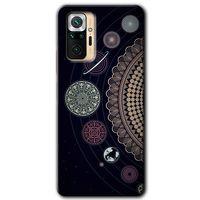 BeRa Aksesuar  Xiaomi Redmi Note 10 Pro Kılıf Baskılı Kapak - Gezegen Döngüsü +Tam Kaplayan Mat Seramik