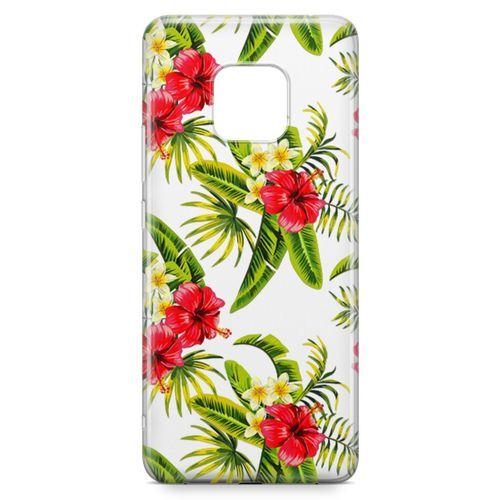 Huawei Mate 20 Pro Kılıf Bodrum Çiçekleri Arka Kapak Koruma Desenli Full Koruyucu