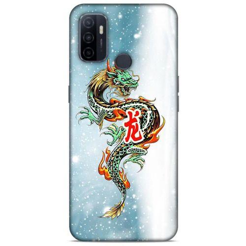 Huawei P40 Kılıf Dragons (29) Arka Koruma Kılıfı Tatoo Mavi Ejderha