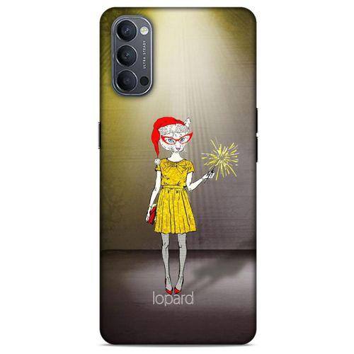 Oppo Reno 4 Kılıf FunnyMaX (32) Soft Silikon Kılıf Turuncu Kahve