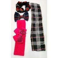 Renkli Desenli Taç Toka Bandana Set