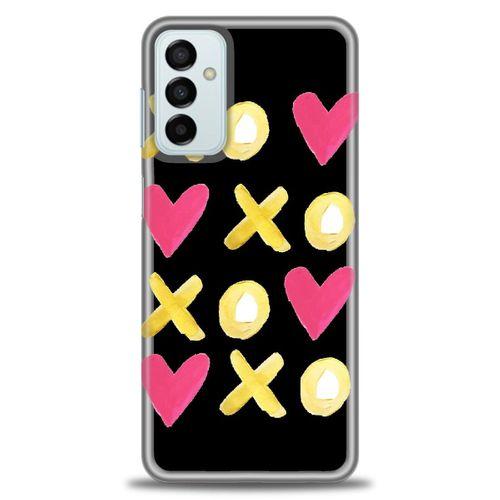 Samsung Galaxy M23 Kılıf HD Baskılı Kılıf - XOXOXO + Tam Ekran Koruyucu