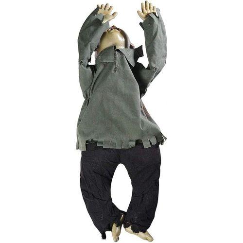 Eğitici Oyuncak Sesli Işıklı ve Sensörlü Yerde Emekleyen Hareketli Bebek Hayalet Zombi Dekor 30x85 cm