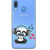 Zoologix (74) Samsung Galaxy A40 Şeffaf Kılıf Silikon Desenli