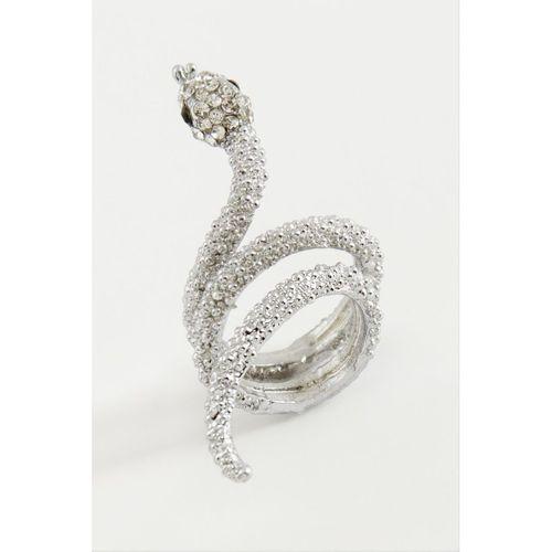 Yılan Taşlı Metal Yüzük