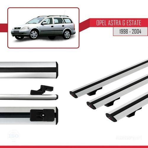 Opel Astra (G) SW 1998-2004 Arası ile uyumlu Basic Model Ara Atkı Tavan Barı GRİ 3 ADET