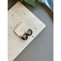 Taşlı Küpe - Siyah