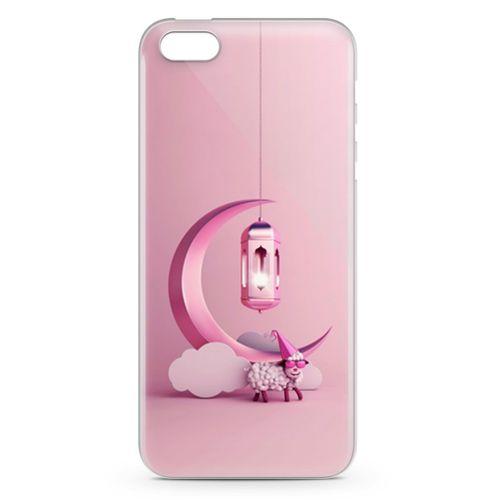 Apple iPhone 5s Kılıf Pembe Süsler Arka Kapak Koruma Desenli Full Koruyucu