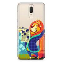 Huawei Mate 10 Lite Kılıf Aslan Kral Arka Kapak Koruma Desenli Full Koruyucu
