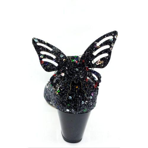 Mini Women Siyah Kız Çocuk Topuklu Abiye Ayakkabı