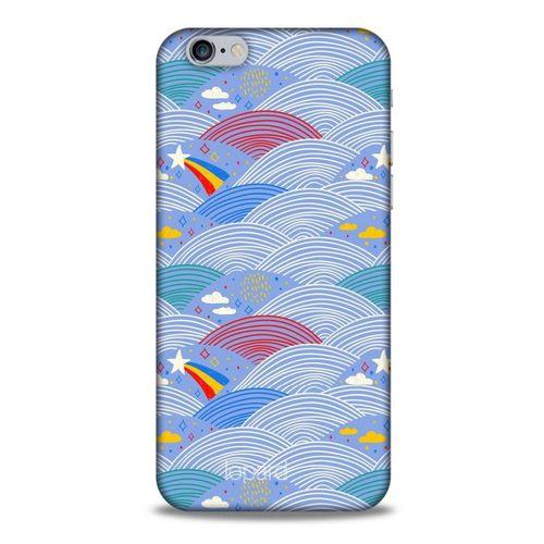 Apple Iphone 6S Kılıf Pastel Renkler (2) Kabı Mor Beyaz