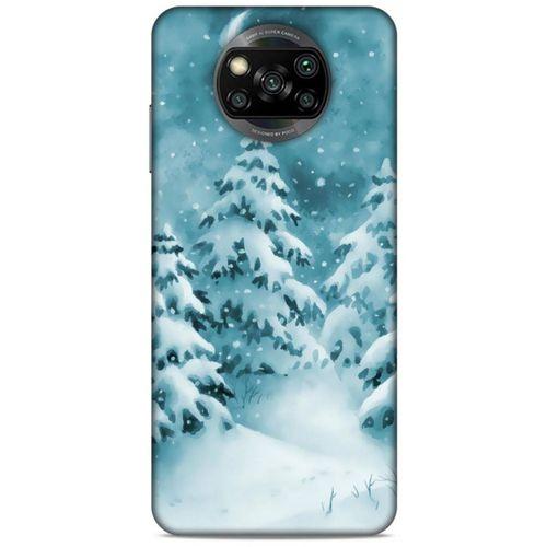 Xiaomi Redmi Poco X3 Kılıf Snowix (36) Glitter Kılıf Beyaz Yeşil