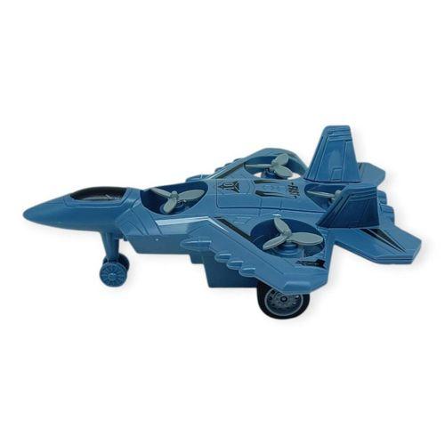Sürtmeli Döner 4 Pervaneli Uçak - Mavi