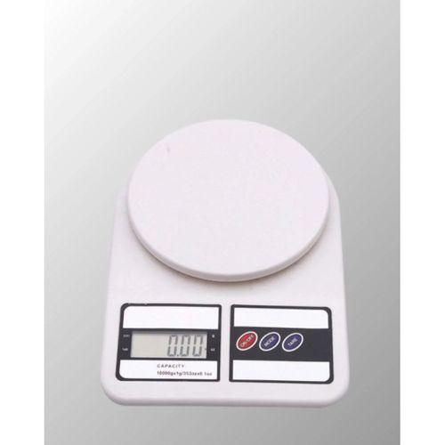 Beyaz Plastik Dijital Mutfak Tartısı – 24x16.8x1.5cm