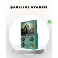 Taşınabilir Oyun Konsolu 3 5 İnç Ips Ekran Yaylı Çift Lr Tuşlu