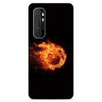 Lopard Xiaomi Mi Note 10 Lite Uyumlu Kılıf FireX (29) Arka Koruma Kılıfı Ateş Topu