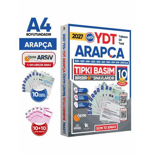 2027 YKS YDT ARAPÇA ÖSYM Çıkmış Soru Tıpkı Basım Deneme Paketi 10lu Türkiye Geneli