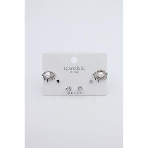 Çoklu Set Küpe - Gümüş