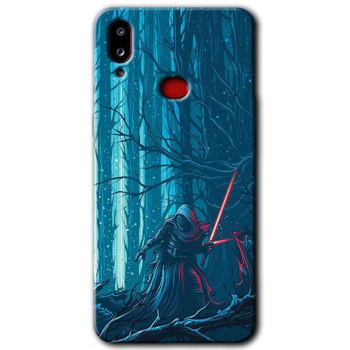 MRCİLETİSİM Samsung Galaxy A10s Kılıf HD Desen Baskılı Arka Kapak + Temperli Cam - Jedi