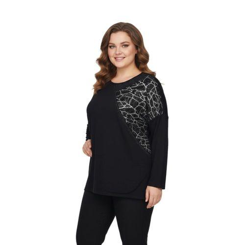 Kadın Siyah Sıfır Yaka Taşlı Bluz BGL-ST05156