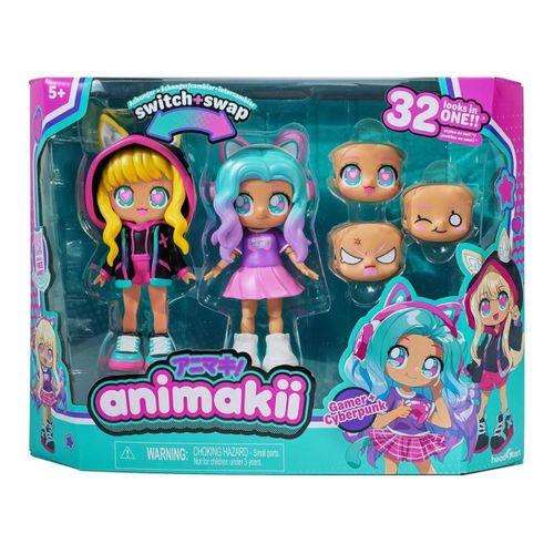 Animakii Bebek ve Aksesuar Seti - Gamer ve Cyberpunk