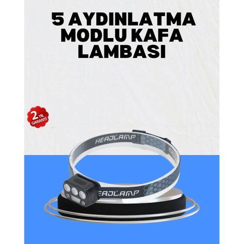 Gece Koşusu İçin Led Kafa Lambası El Sensörlü