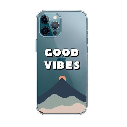 iPhone 12 Good Vibes Premium Şeffaf Silikon Kılıf