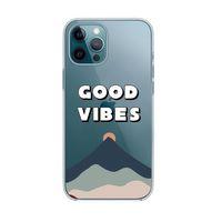 iPhone 12 Good Vibes Premium Şeffaf Silikon Kılıf