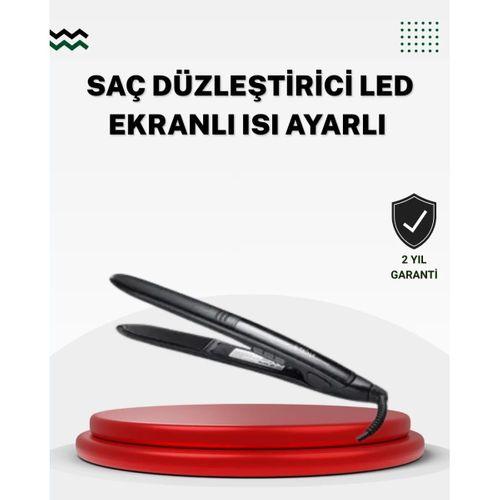 2025 Seri Profesyonel Isı Ayarlı Titanyum Kaplama Saç Düzleştirici Dijital Ekranlı