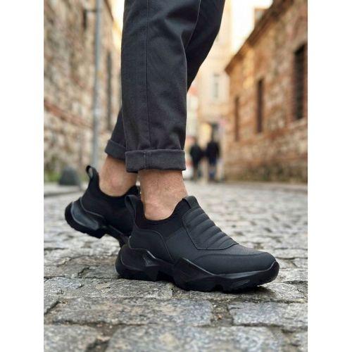 BA0402 Bağcıksız Rahat Yüksek Taban Erkek Spor Yarım Bilek Bot