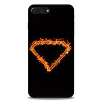 Lopard Apple Iphone 8 Plus Uyumlu Kılıf FireX (49) Ultra Silikon Kılıf SuperMan