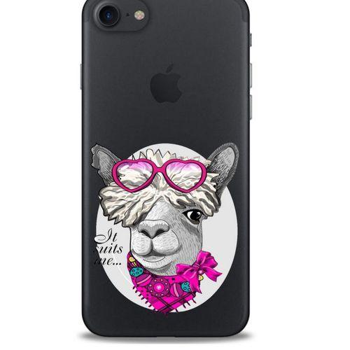 Zoologix (48) Apple Iphone 7 Şeffaf Kılıf Silikon Desenli