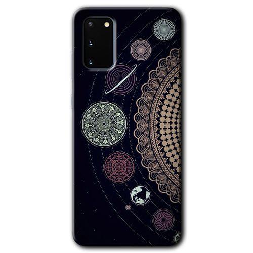 Potkal Hediye Fabrikası Samsung Galaxy S20 Kılıf HD Desen Baskılı Arka Kapak - Gezegen Döngüsü