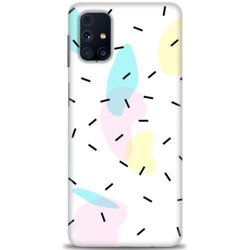 Samsung Galaxy M51 Kılıf HD Baskılı Kılıf - Çubuklar ve Renkler + Tam Ekran Koruyucu