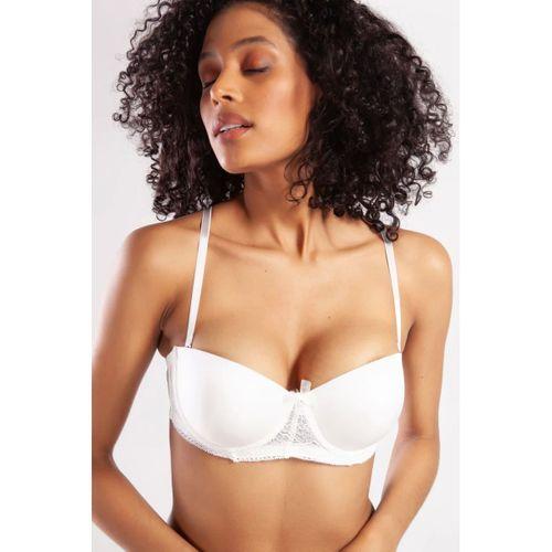 Gala Push-up Strapless Bra, Ekru Konforlu Ve Şık Sütyen, Strapless