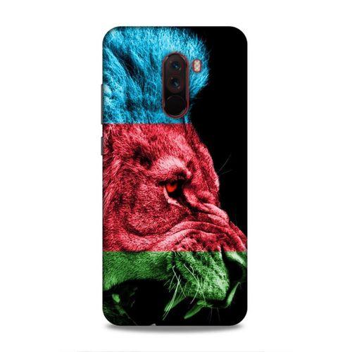 Xiaomi Pocophone F1 Uyumlu Kılıf Azarbaijan (24) Darbe Emici Kılıf Bayrak Aslan